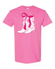 Boots and Bows Front Print Gildan