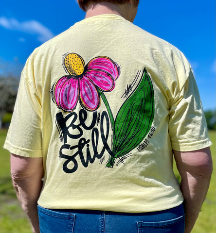 "Time To Bloom" Comfort Colors Back Print Tee