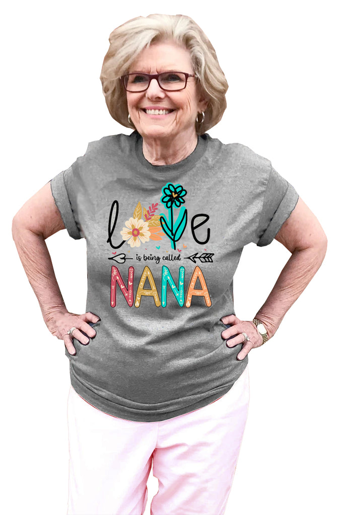"Love Nana" Front Print Tee