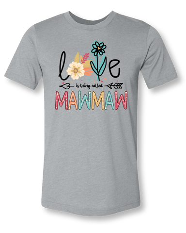 "Love Mom" Front Print Tee