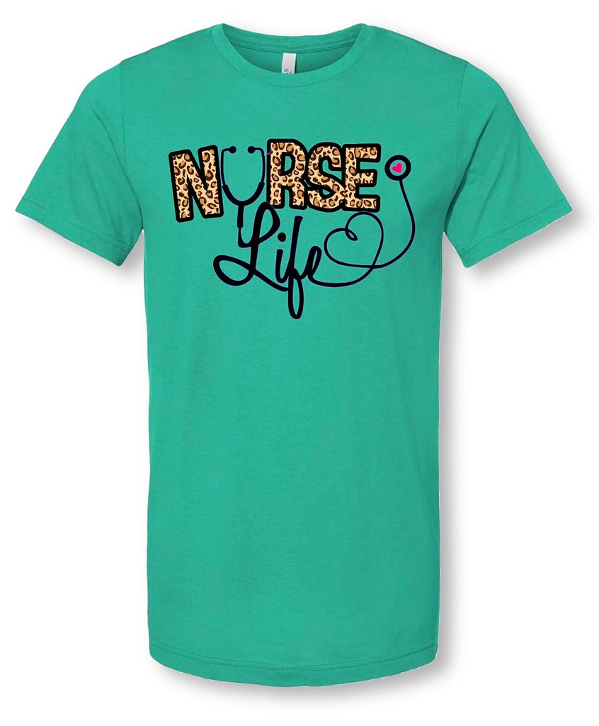 "Nurse Life" Front Print Tee