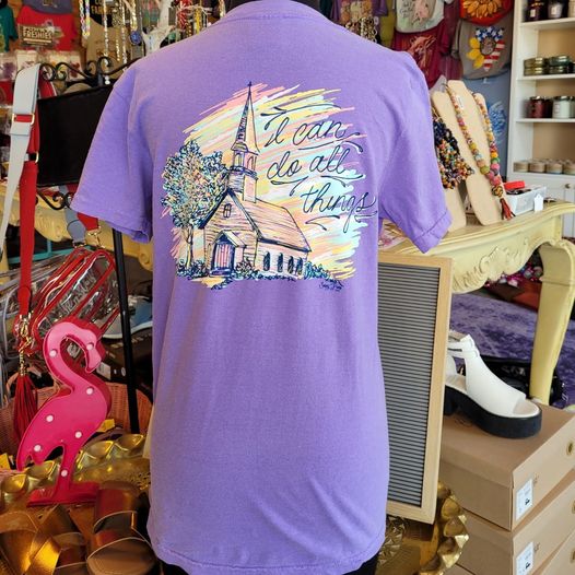 "Philippians 4:13 I Can Do All Things" Comfort Colors Tee